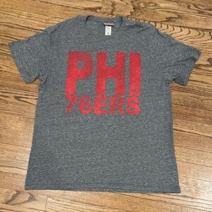 Junk Food Gray PHI 76ERS T-Shirt XL